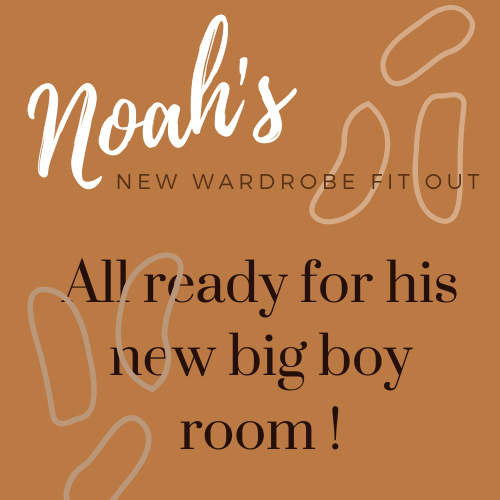 Noah’s new wardrobe fit out – All ready for his new big boy room!