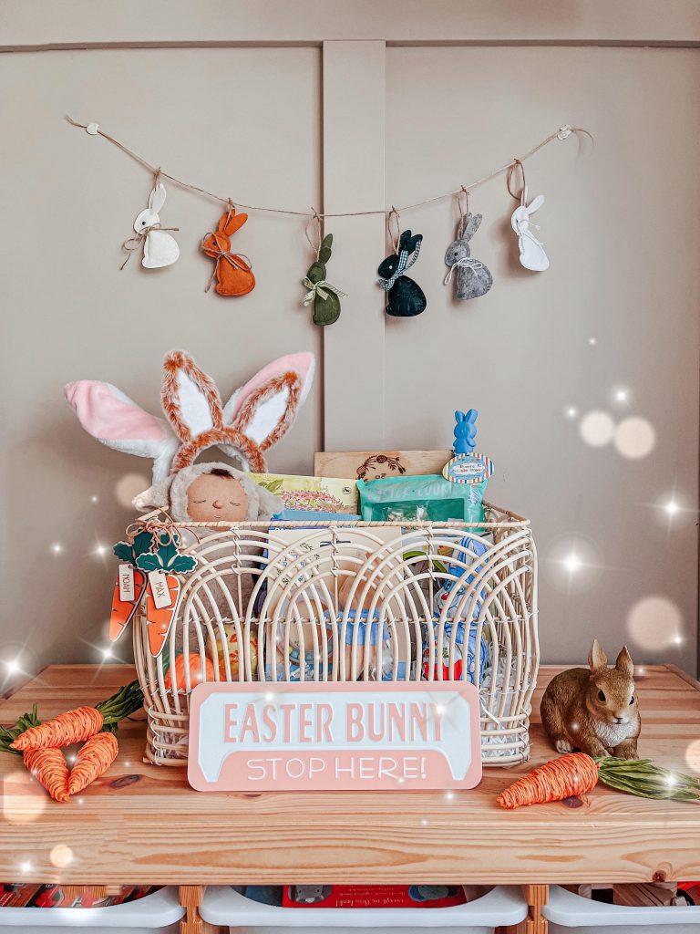 Hopping into Easter – Our boys shared Easter basket!